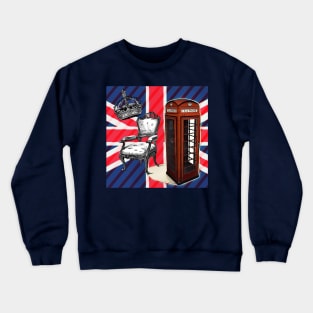 1980s dark academia jubilee telephone booth london UK fashion Crewneck Sweatshirt